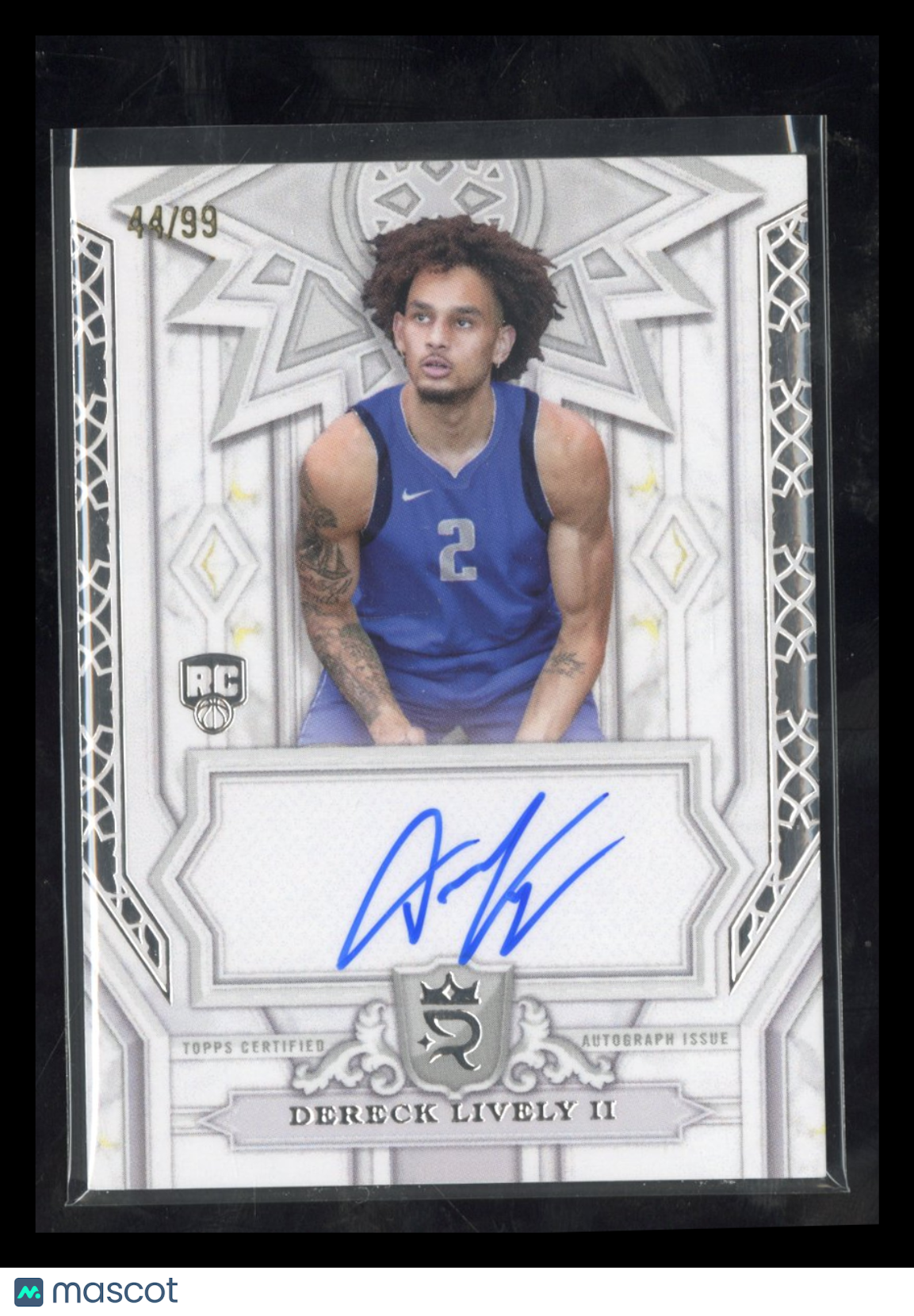 2023-24 Topps Royalty Collection Dereck Lively II #POG-DL RC Rookie Auto 44/99