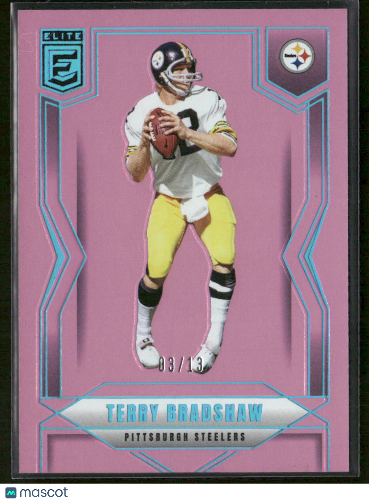 2025 Panini Donruss Elite Terry Bradshaw #7 FOTL Pink 03/13