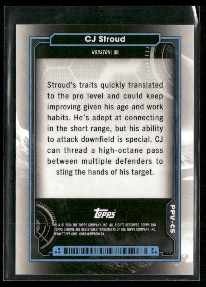 2024 Topps Cosmic Chrome CJ Stroud #PPV-CS Venus Planetary Pursuit SSP