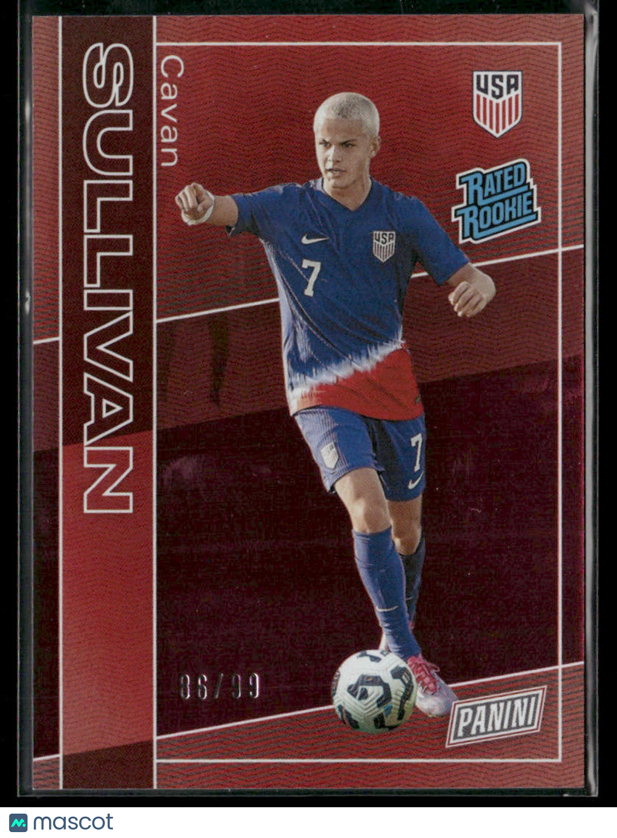 2025 Panini The National Cavan Sullivan #RR6 Red Foil Rated Rookie 06/99