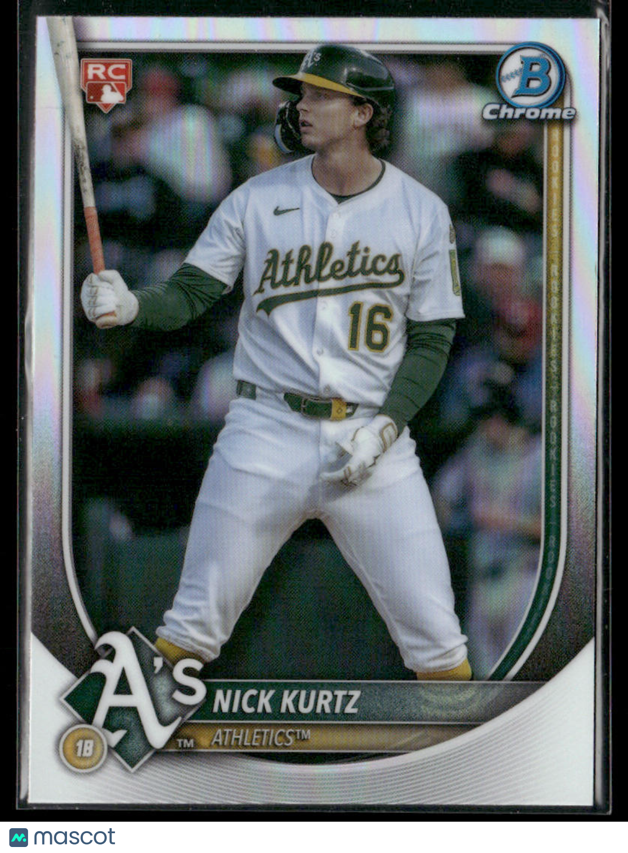 2025 Bowman Chrome Nick Kurtz #93 Red RC Rookie Logo RC (BT)
