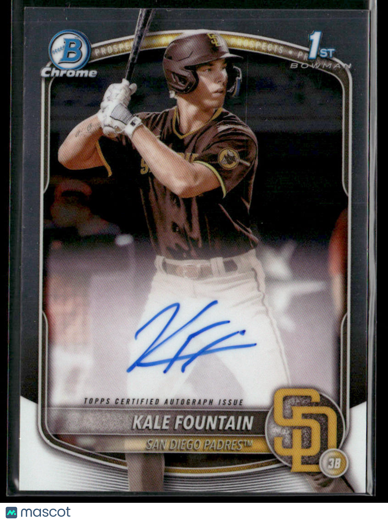 2025 Bowman Chrome Kale Fountain #CPA-KFO 1st Bowman Auto (BT)