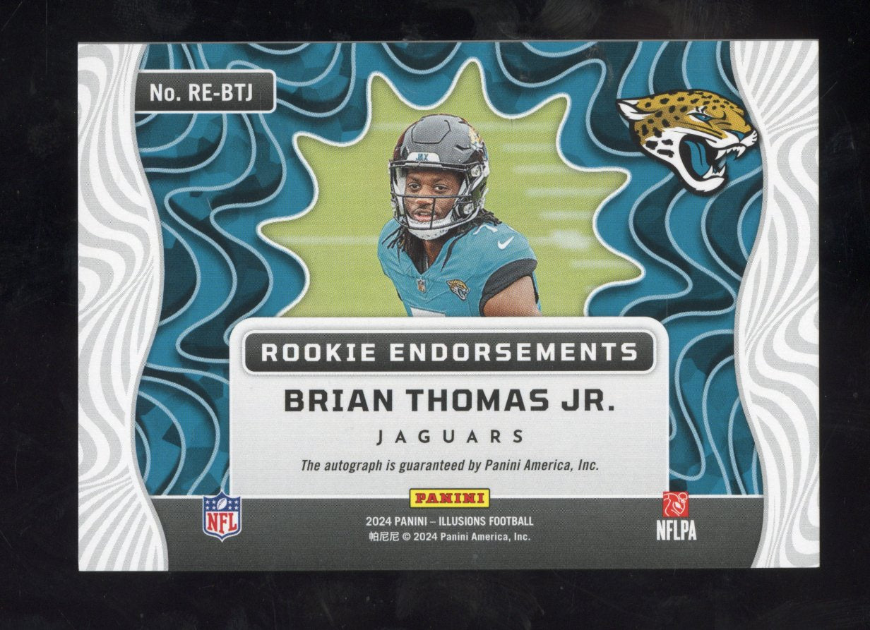 2024 Panini Illusions Brian Thomas Jr. #RE-BTJ RC Rookie Endorsements Auto /199