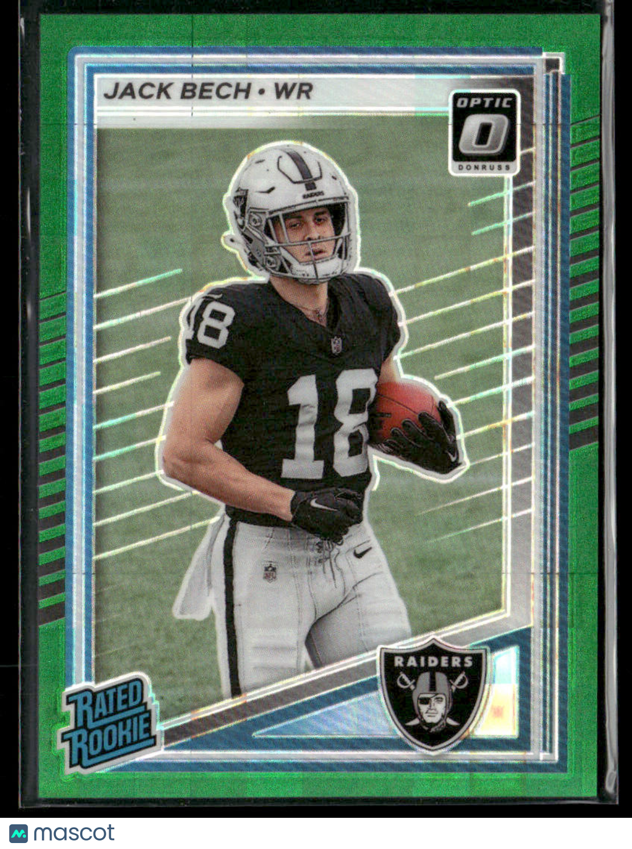2025 Panini Donruss Jack Bech #320 Optic Green Pandora Rated Rookie 11/25