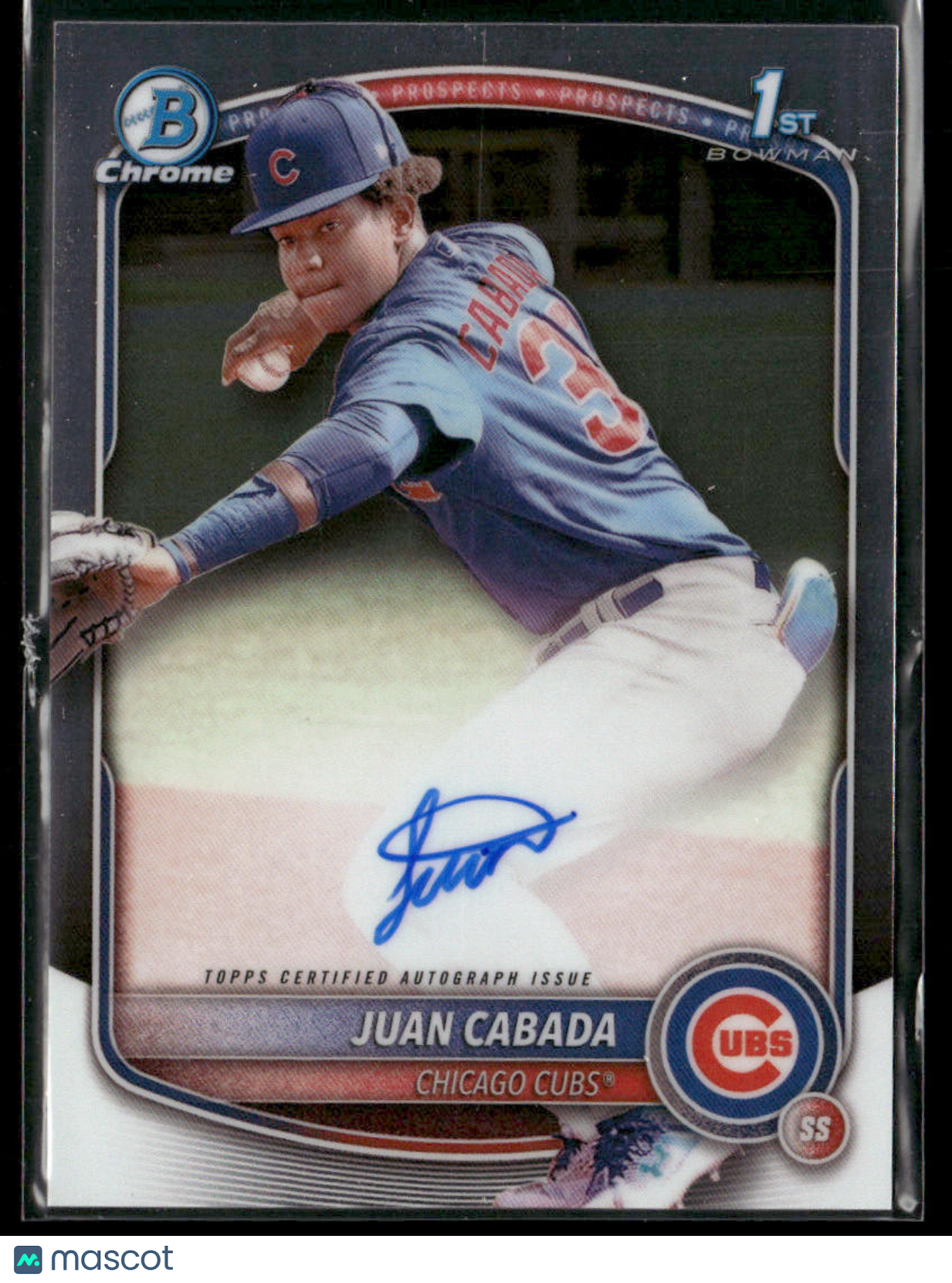 2025 Bowman Chrome Juan Cabada #CPA-JC 1st Bowman Auto