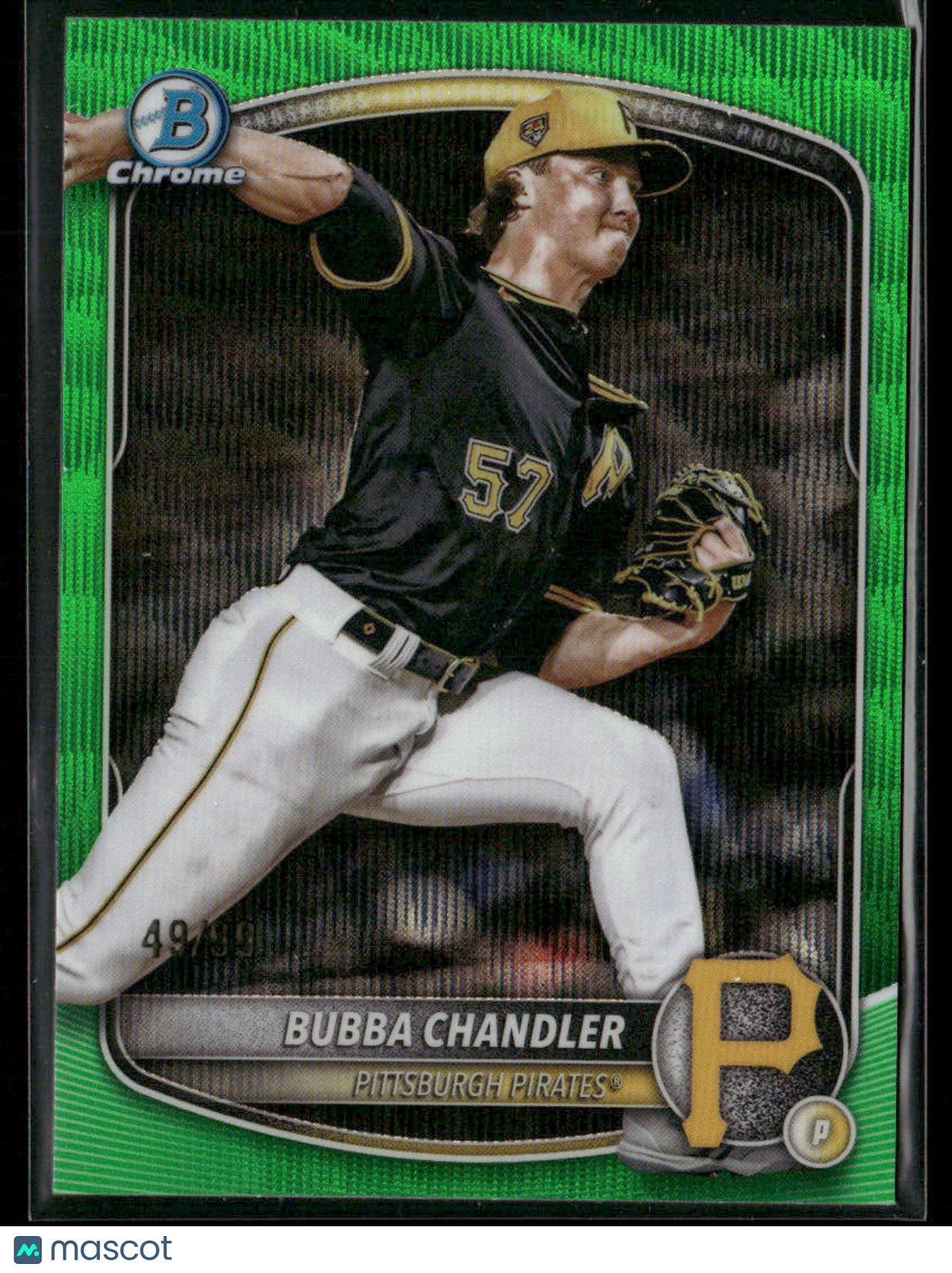 2025 Bowman Chrome Bubba Chandler #BCP-171 Green Wave Refractor 49/99