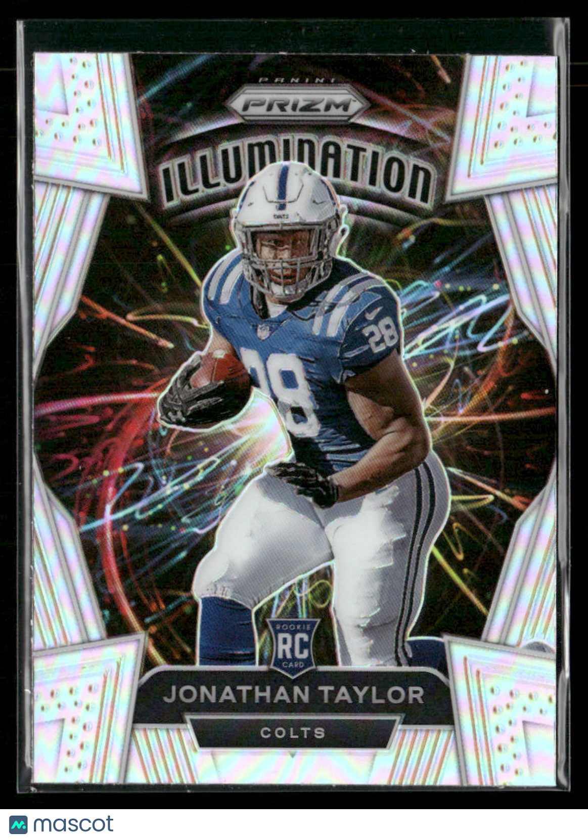2020 Panini Prizm Jonathan Taylor #11 Silver Prizm Illumination SP RC Rookie