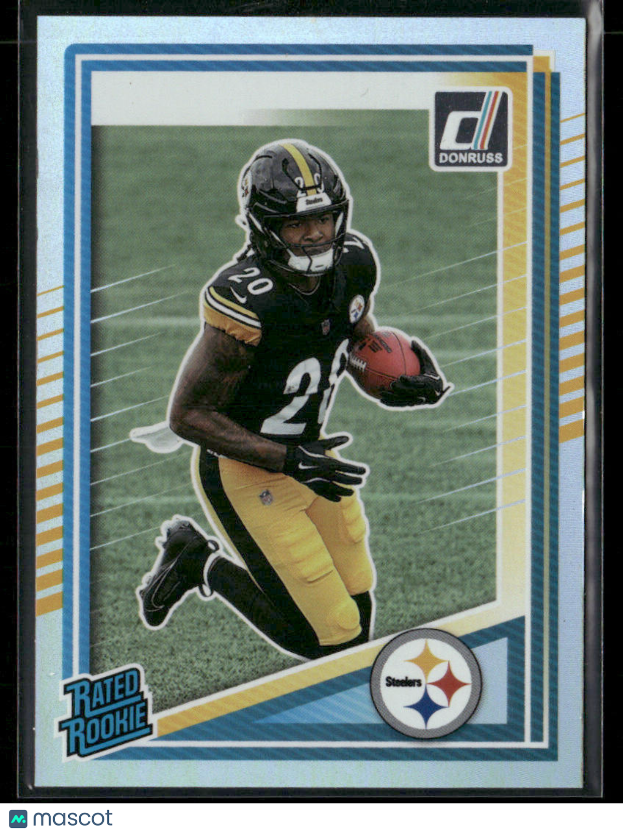 2025 Panini Donruss Kaleb Johnson #322 No Name Variation SP Rated Rookie