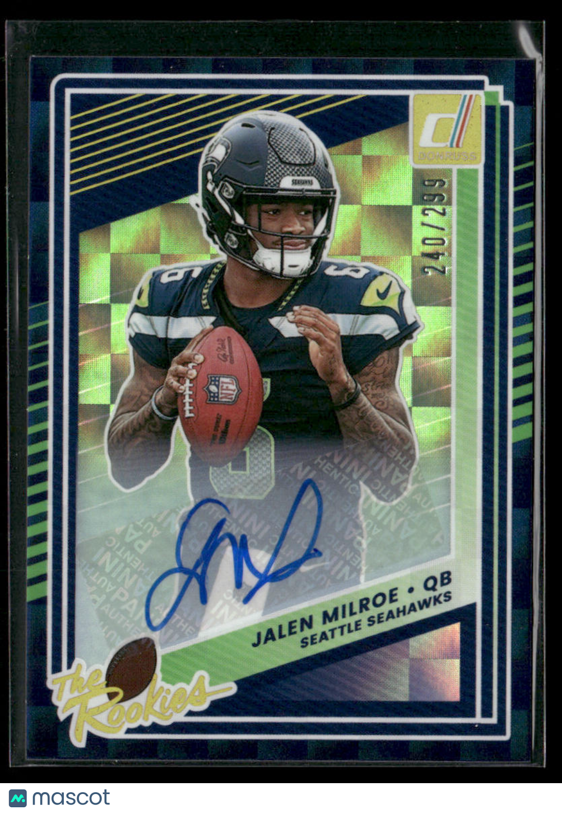 2025 Panini Donruss Jalen Milroe #12 The Rookies Auto 240/299