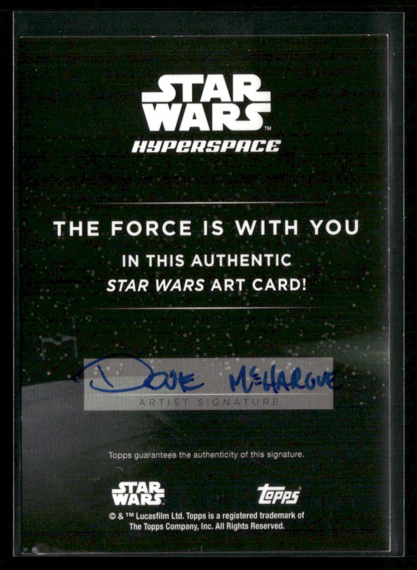 2024 Topps Star Wars Hyperspace Lando Calrissian Silver Sketch Dove McHargue