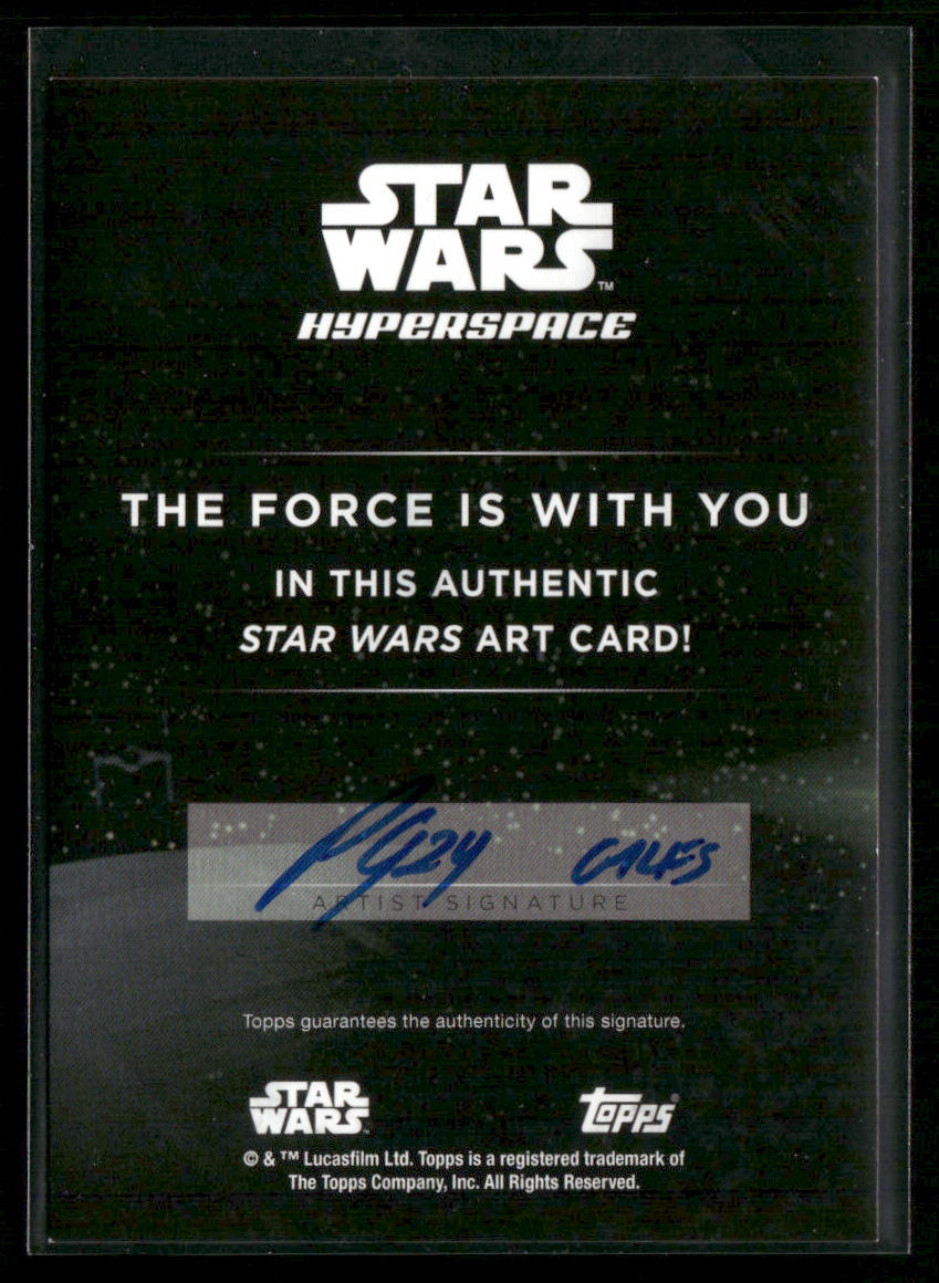 2024 Topps Star Wars Hyperspace Patrick Giles Sketch Silver Foil Darth Vader