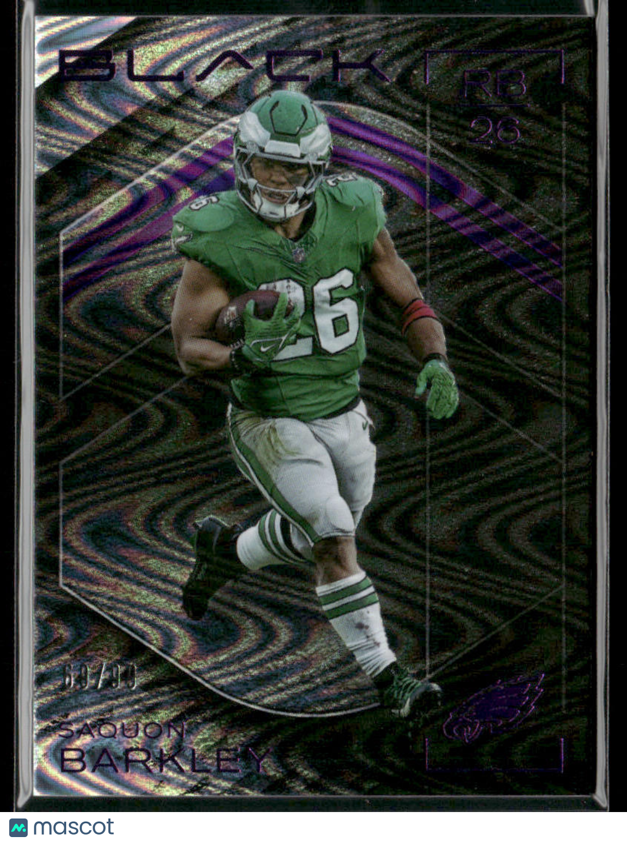 2025 Panini Black Football Saquon Barkley #1 Royal Parallel 69/99