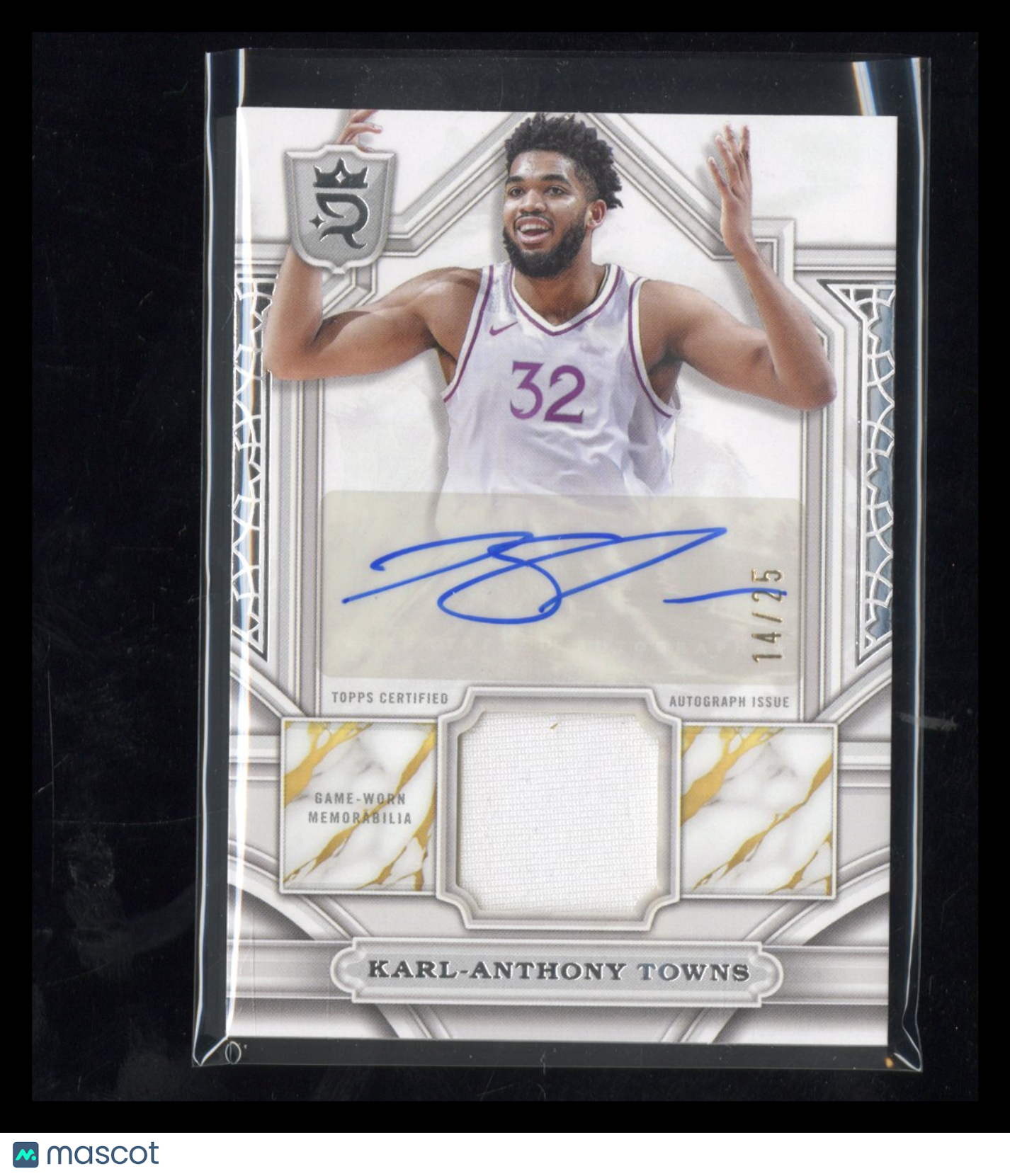 2023-24 Topps Royalty Collection Karl-Anthony Towns #RA-KT Relic Auto 14/25