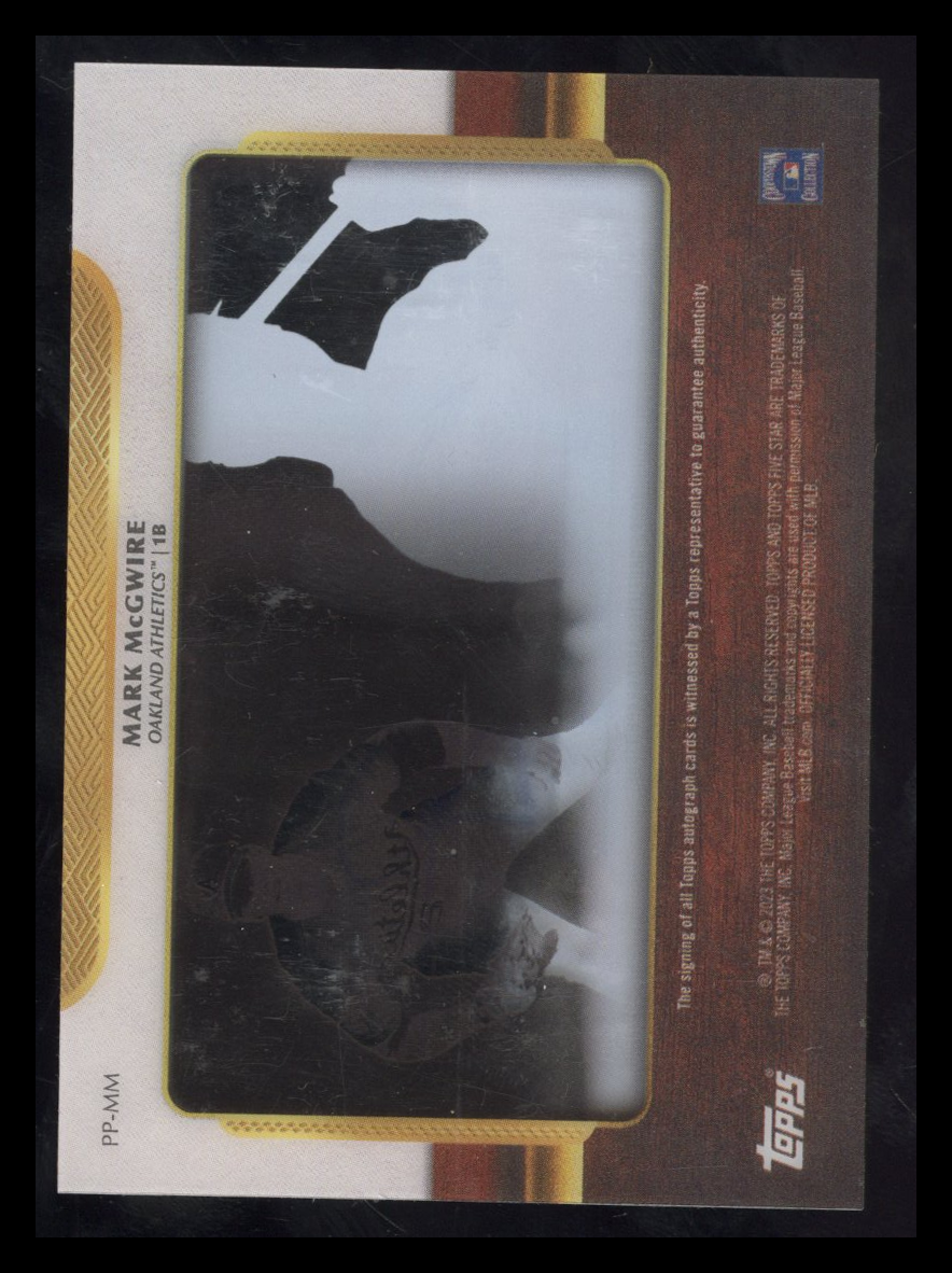 2023 Topps Five Star Mark McGwire #PP-MM Pentamerous Penmanship Auto Green 09/10