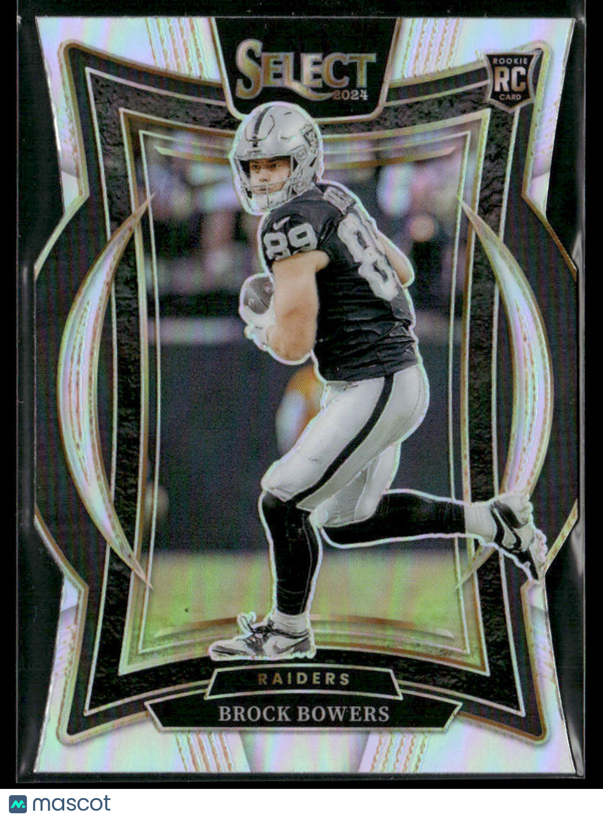 2024 Panini Select Football Brock Bowers #31 Silver Prizm Die-Cut RC Rookie