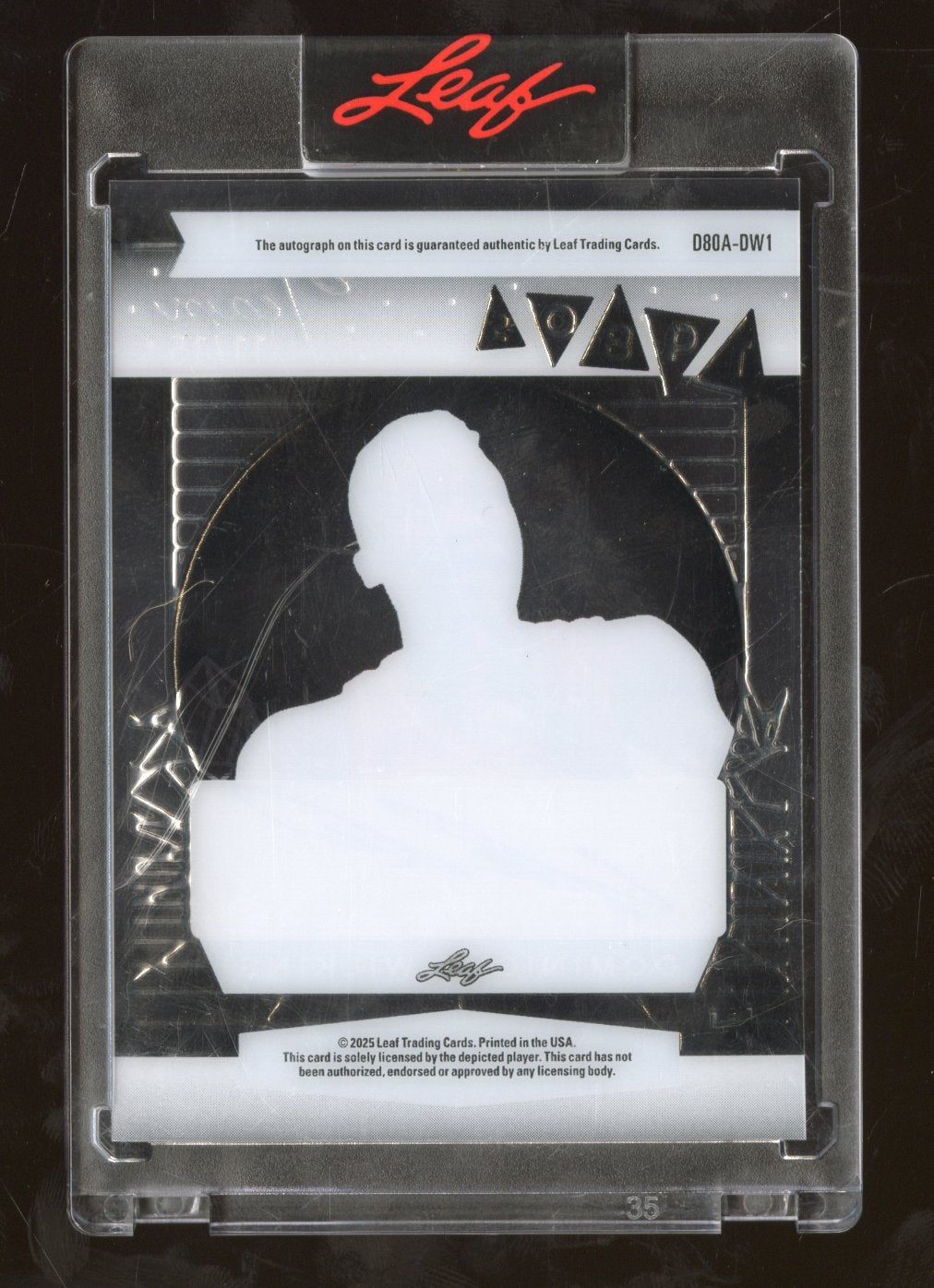 2025 Leaf Sports Heroes Dominique Wilkins #DBA-DW1 Acetate All-Decade Auto 11/15