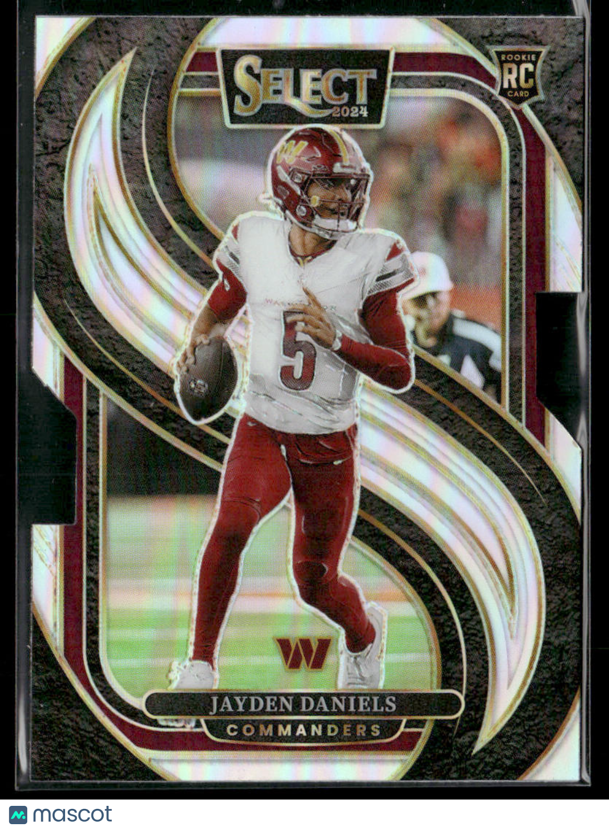 2024 Panini Select Jayden Daniels #112 Silver Prizm Die-Cut RC Rookie