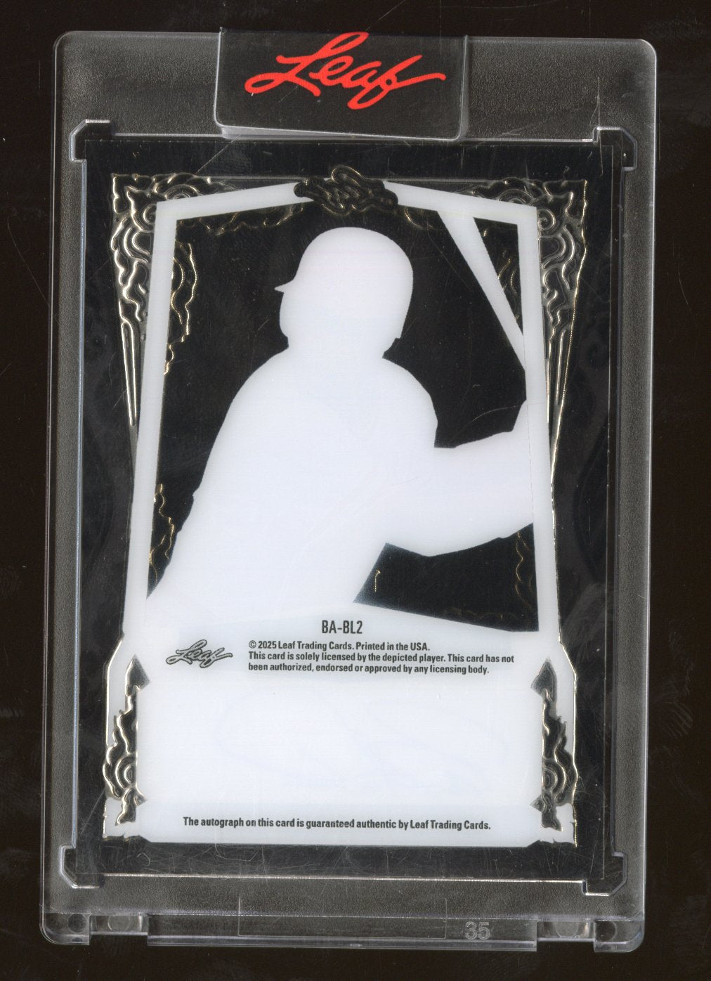 2025 Leaf Sports Heroes Barry Larkin #BA-BL2 Acetate Auto 10/15