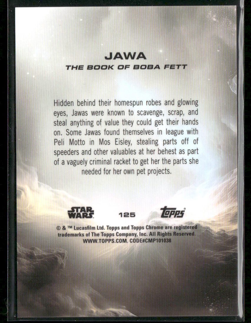 2025 Topps Chrome Star Wars Jawa Mustafar Black Refractor 09/10 #125