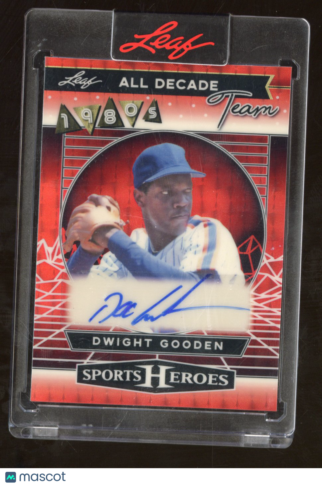 2025 Leaf Sports Heroes Dwight Gooden #D80-DG1 Red Auto All Decade Team 1 of 1