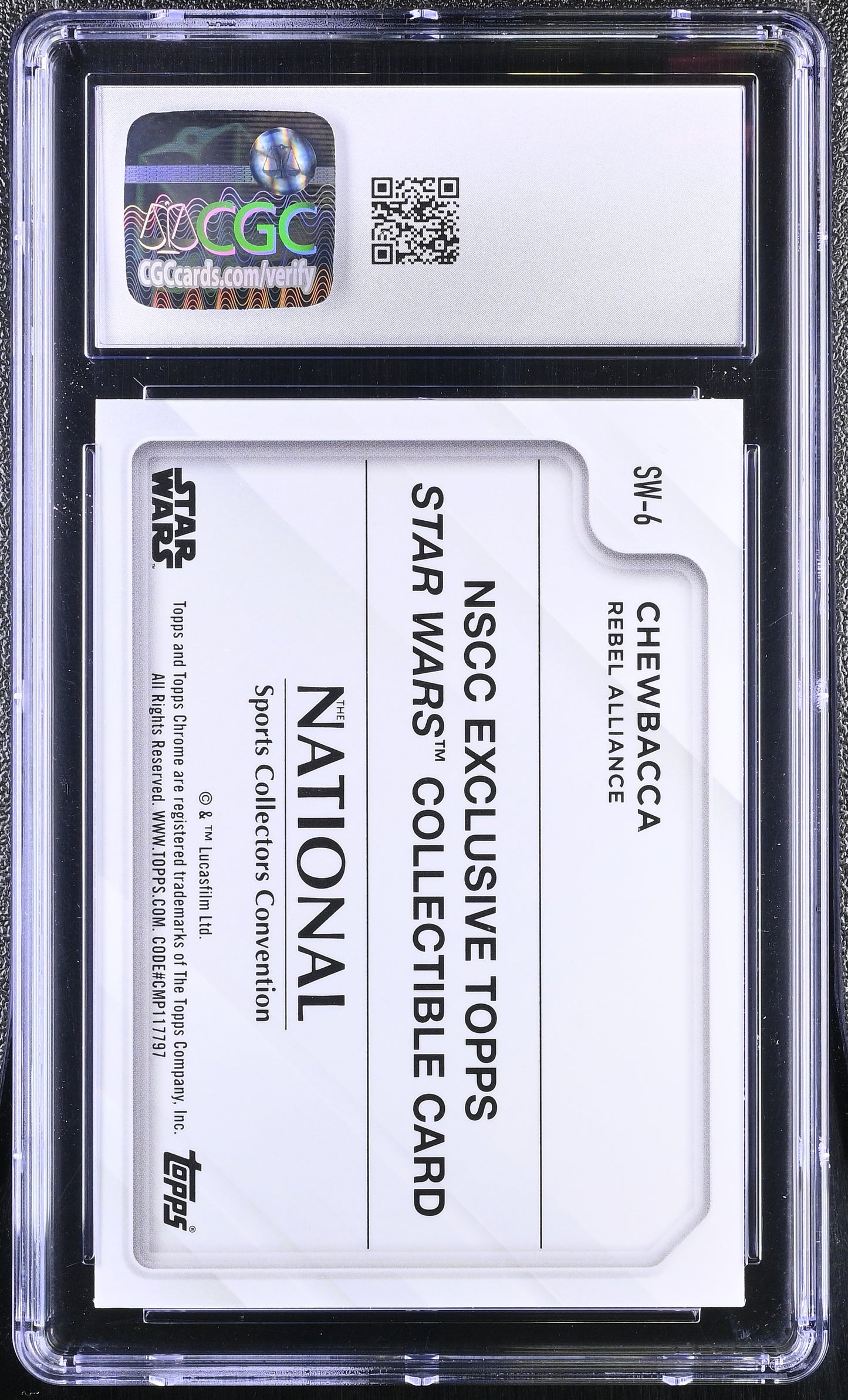 2025 Topps Chrome Star Wars The National Chewbacca #SW-6 Refractor CGC 9.5