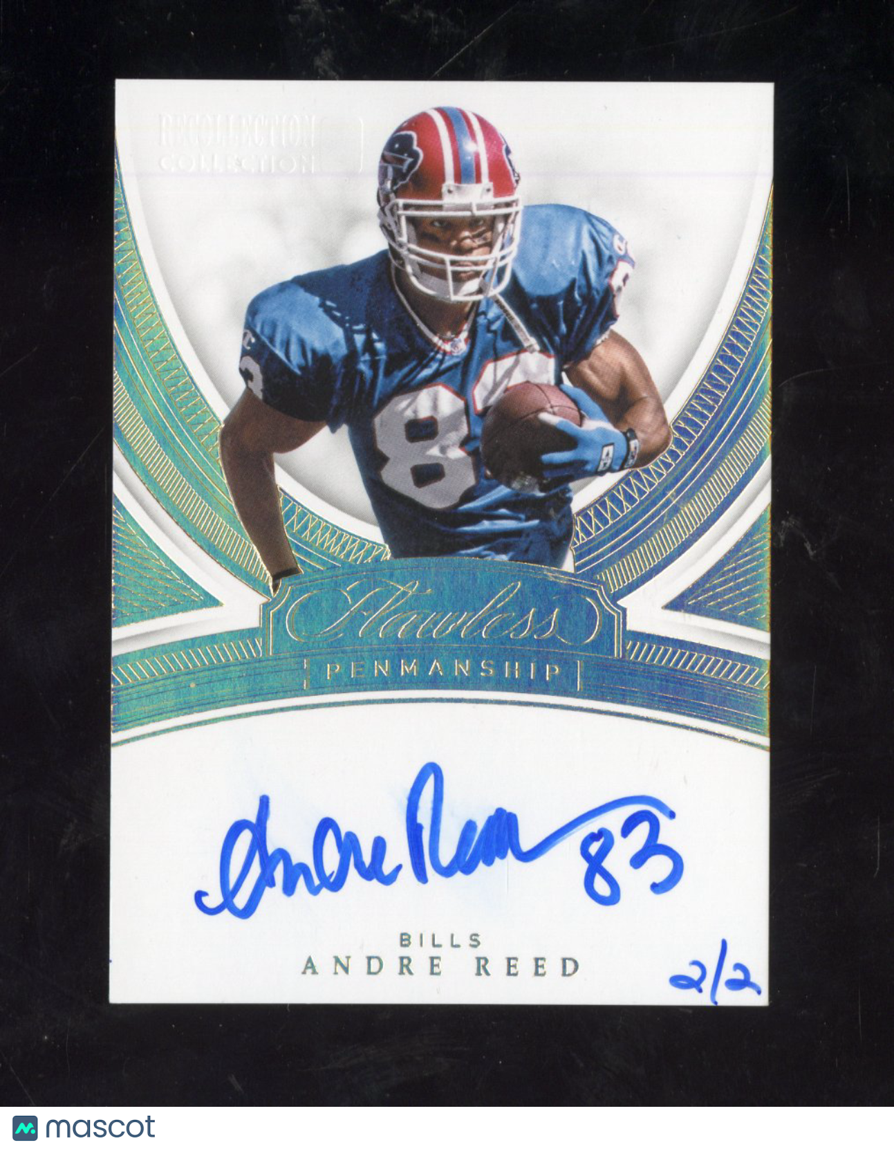 2018 Panini Flawless Football Penmanship Andre Reed #FP-AR Auto 2/2