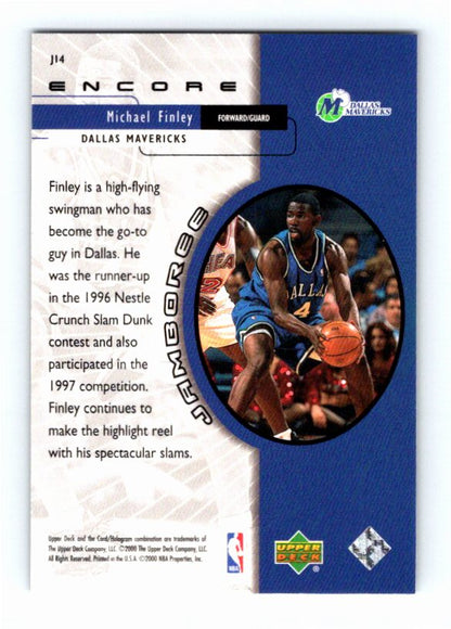 1999 Upper Deck Encore Michael Finley #J14 Jamboree