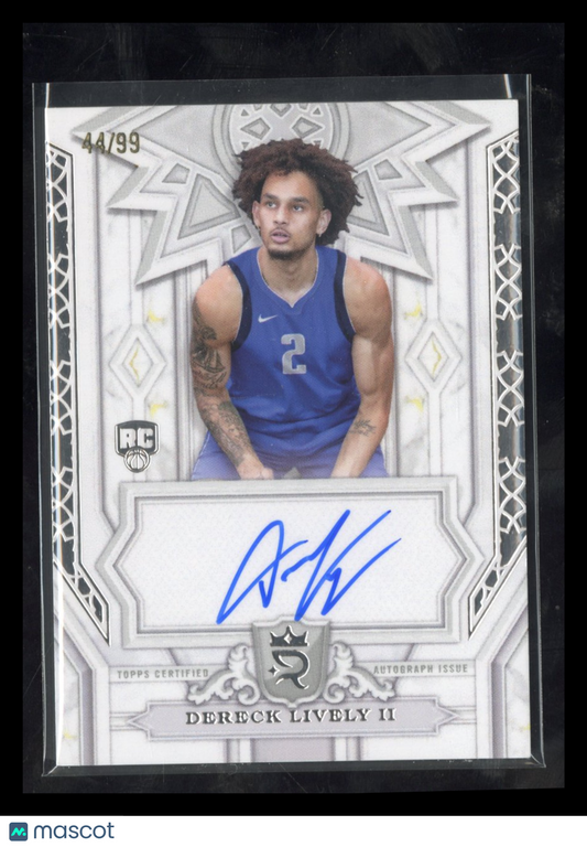 2023-24 Topps Royalty Collection Dereck Lively II #POG-DL RC Rookie Auto 44/99