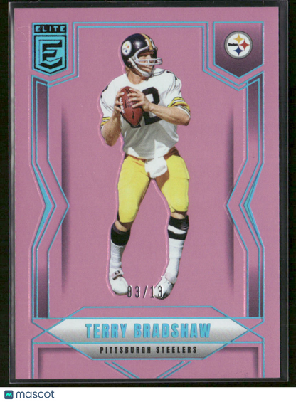 2025 Panini Donruss Elite Terry Bradshaw #7 FOTL Pink 03/13