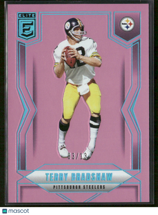 2025 Panini Donruss Elite Terry Bradshaw #7 FOTL Pink 03/13