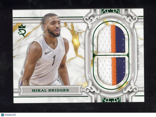 2023-24 Topps Royalty Collection Mikal Bridges #RR-MB Regalia Relics Green 5/5