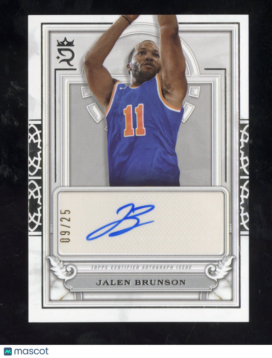 2023-24 Topps Royalty Collection Jalen Brunson #CCA-JB Court Circular Auto 09/25