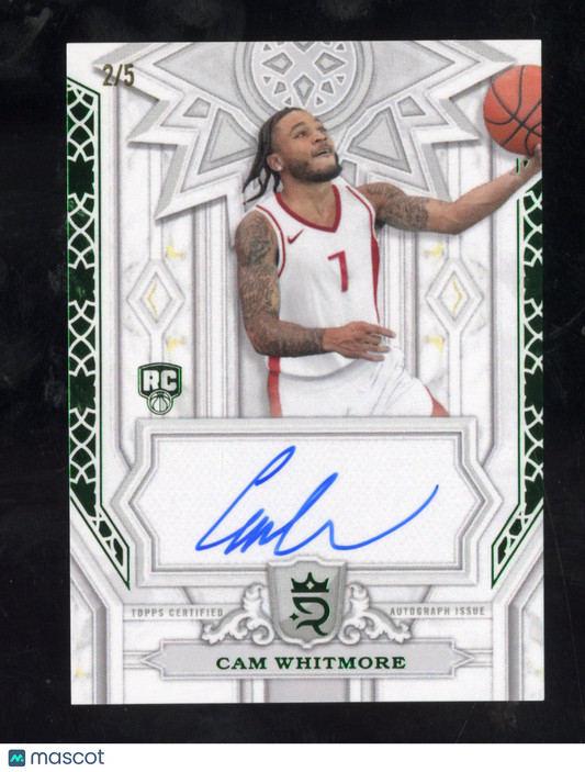 2023-24 Topps Royalty Cam Whitmore #POG-CW RC Pursuit Of Greatness Auto Green /5