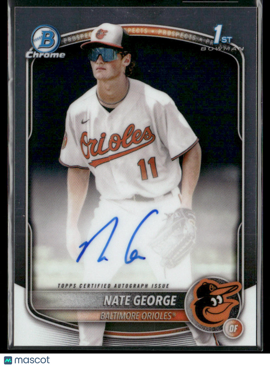 2025 Bowman Chrome Nate George #CPA-NG 1st Bowman Auto