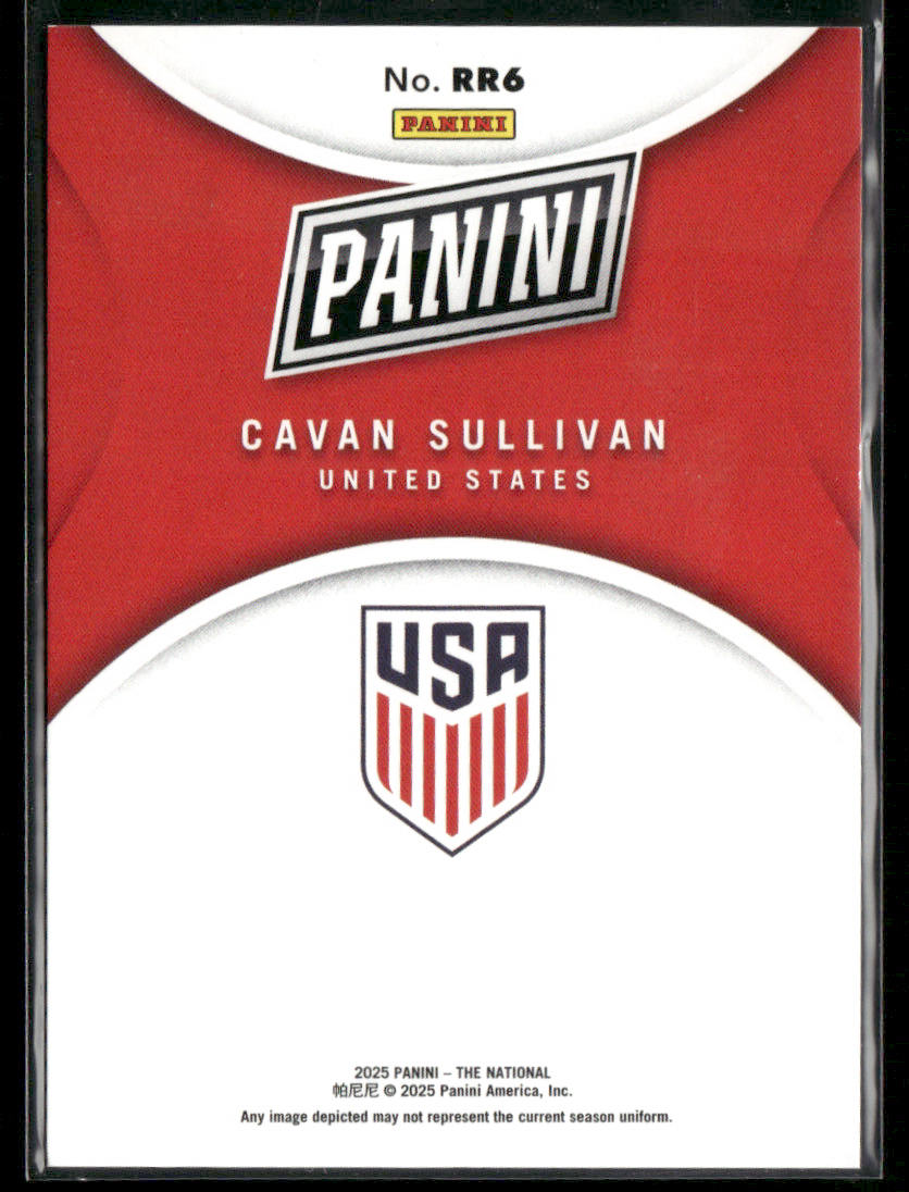 2025 Panini The National Cavan Sullivan #RR6 Red Foil Rated Rookie 06/99