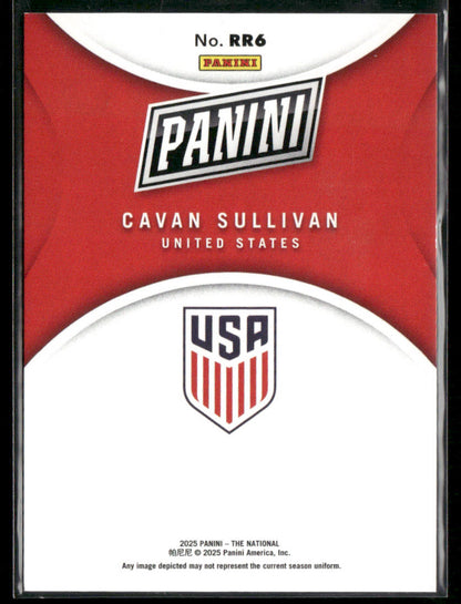 2025 Panini The National Cavan Sullivan #RR6 Red Foil Rated Rookie 06/99