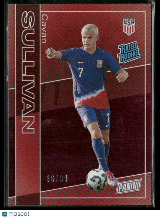2025 Panini The National Cavan Sullivan #RR6 Red Foil Rated Rookie 06/99