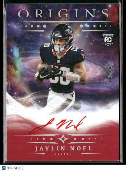 2025 Panini Origins Jaylin Noel #RA-JNO Red RC Rookie Auto 94/99