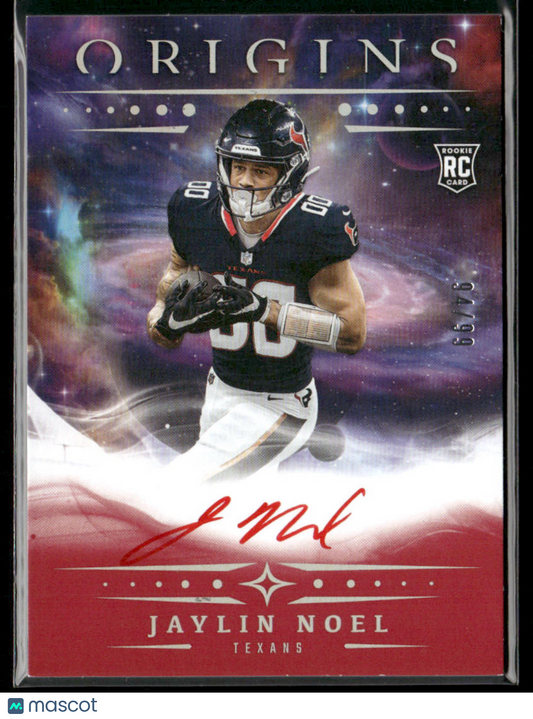 2025 Panini Origins Jaylin Noel #RA-JNO Red RC Rookie Auto 94/99