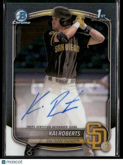 2025 Bowman Chrome Kai Roberts #CP-KAR 1st Bowman Auto (BT)