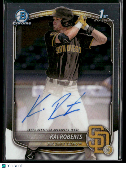 2025 Bowman Chrome Kai Roberts #CP-KAR 1st Bowman Auto (BT)