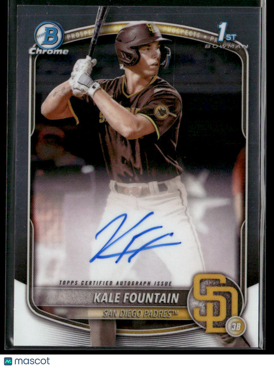 2025 Bowman Chrome Kale Fountain #CPA-KFO 1st Bowman Auto (BT)