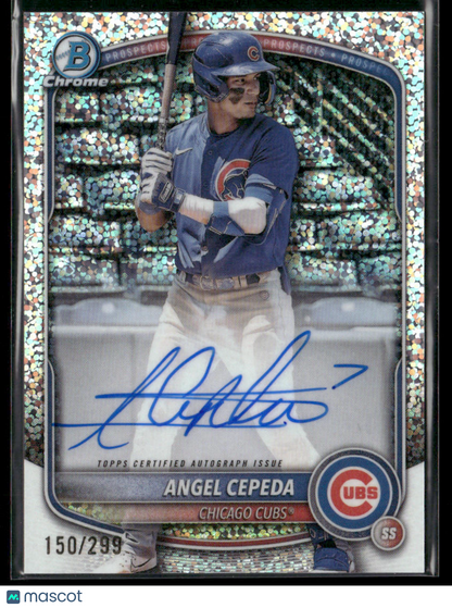 2025 Bowman Chrome Angel Cepeda #CPA-AC 1st Bowman Auto 150/299 (BT)