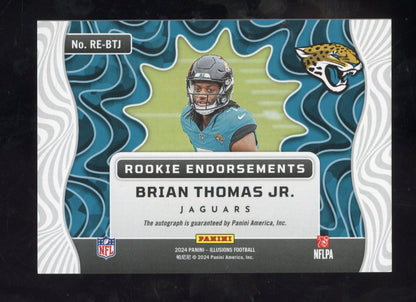 2024 Panini Illusions Brian Thomas Jr. #RE-BTJ RC Rookie Endorsements Auto /199