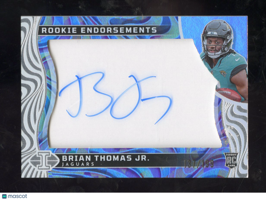 2024 Panini Illusions Brian Thomas Jr. #RE-BTJ RC Rookie Endorsements Auto /199