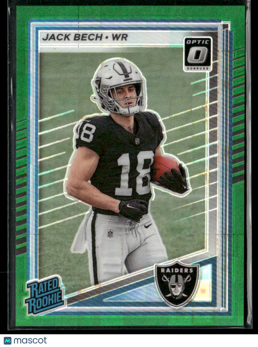 2025 Panini Donruss Jack Bech #320 Optic Green Pandora Rated Rookie 11/25