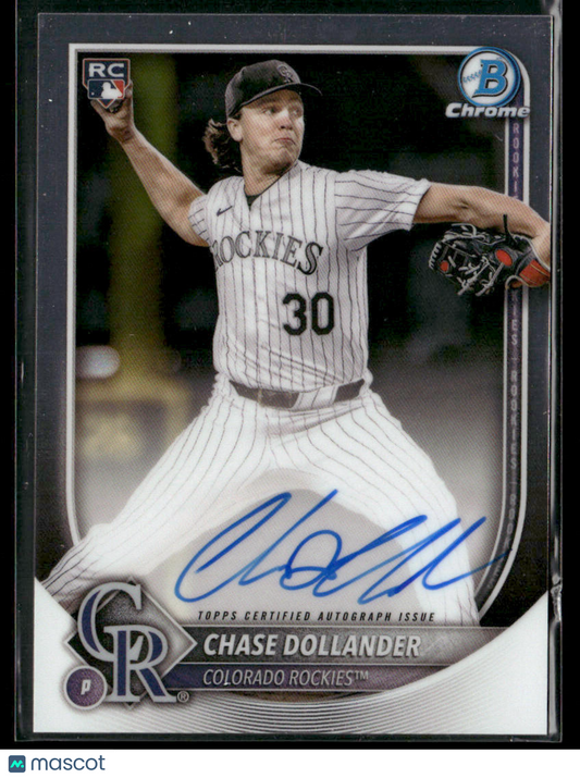 2025 Bowman Chrome Chase Dollander #CRA-CD RC Rookie Auto RC Rookie Auto