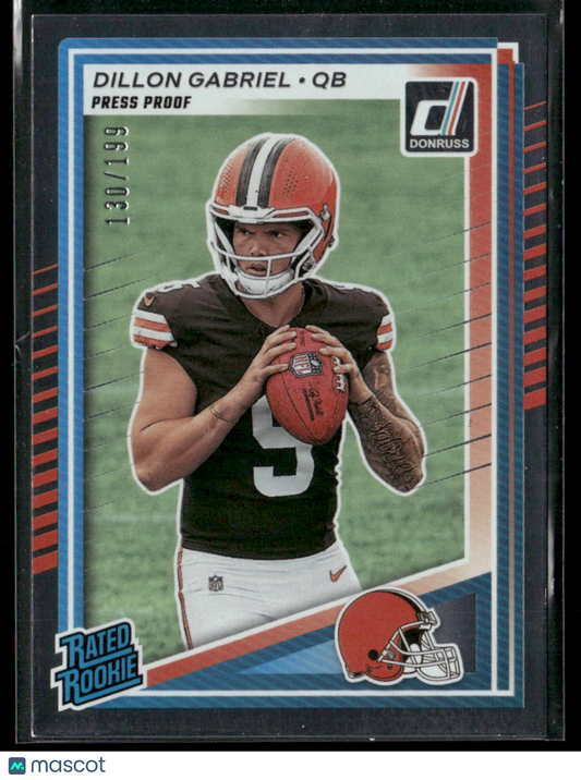 2025 Panini Donruss Dillon Gabriel #316 Press Proof Silver 130/199