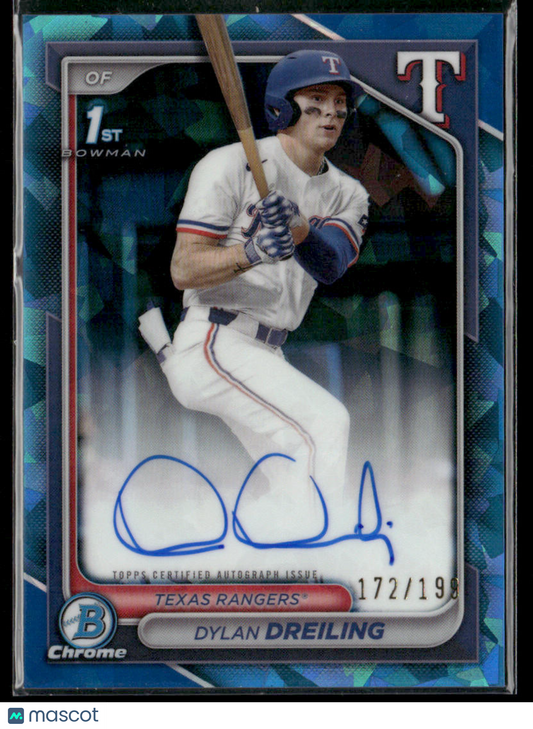 2024 Bowman Draft Sapphire Dylan Dreiling #CPA-DD 1st Bowman Auto 172/199