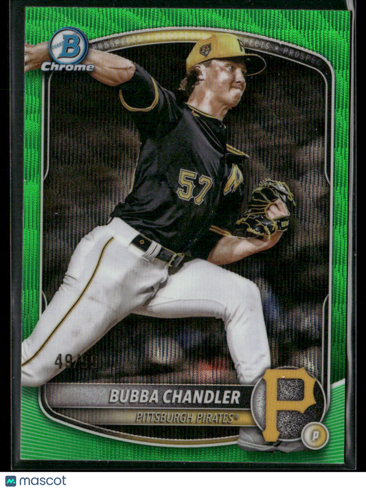2025 Bowman Chrome Bubba Chandler #BCP-171 Green Wave Refractor 49/99